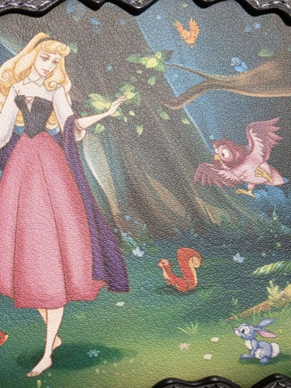 Loungefly Disney Sleeping Beauty Scene Wallet Aurora Maleficent Zip Around New - Picture 5 of 5